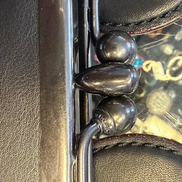 Disney x Coach Minnie Ears Clutch Wristlet in Black Glovetanned Leather - Picture 8 of 10